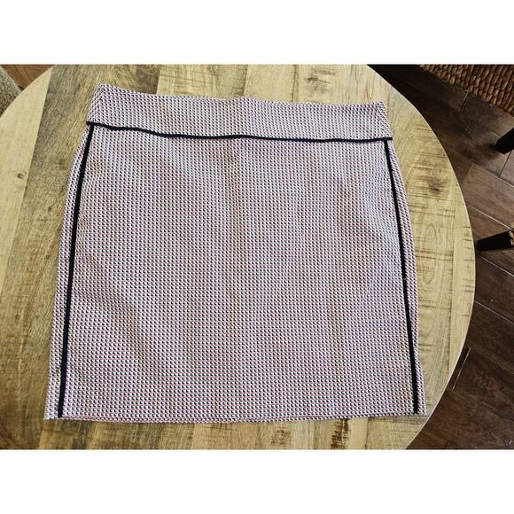 Ann Taylor Mini Skirt Spandex Women's Size 12 Nautical Summer - Picture 1 of 9